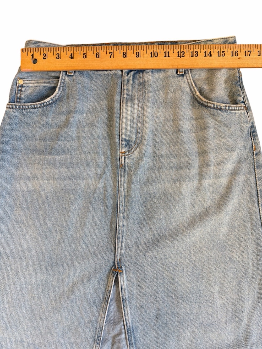 Pilcro Light Blue Denim Maxi Skirt - Picture 5 of 5
